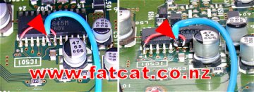 Connection of the Blue wire (Freq)