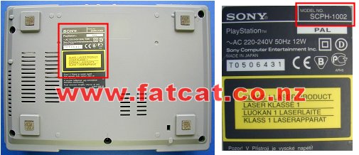 SCPH 1002 model location information