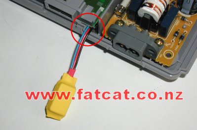 Where the wires exit from between the Case and the Mainboard