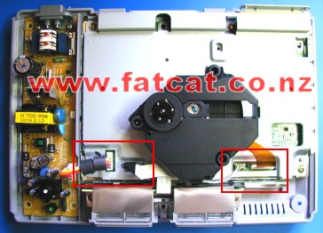 Cables and Laser Drive locations