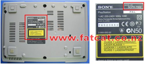 SCPH 7002 model location information