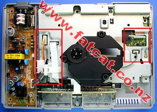 Cables and Laser Drive locations